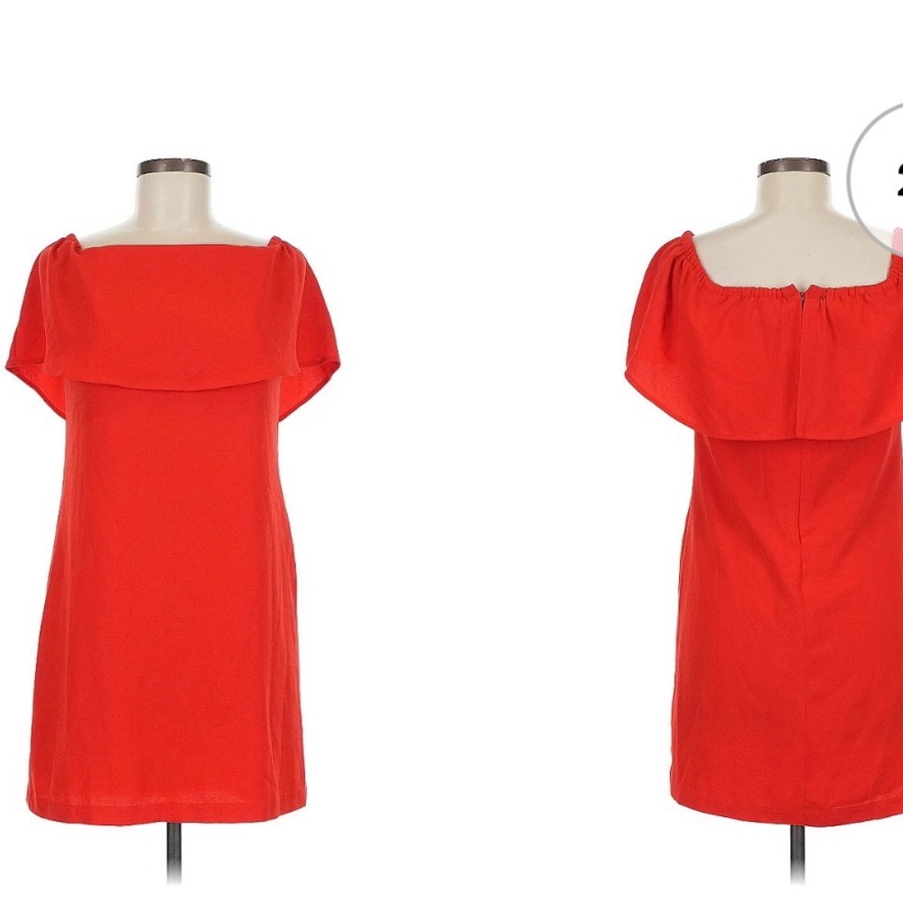 Charles Henry Vibrant Red Mini Dress Sz XS